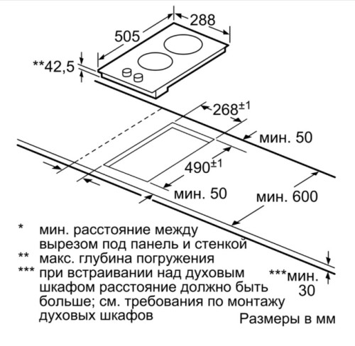 Электрическая варочная панель Bosch (Бош) PKE345CA1