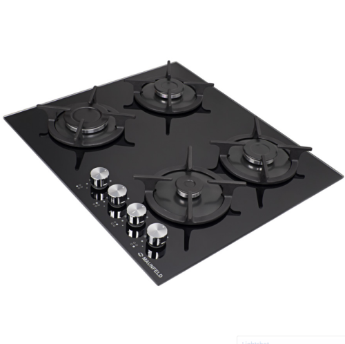 Газовая варочная панель MAUNFELD (Маунфилд) EGHG.64.1CB/G черный + ВИДЕО О ТОВАРЕ