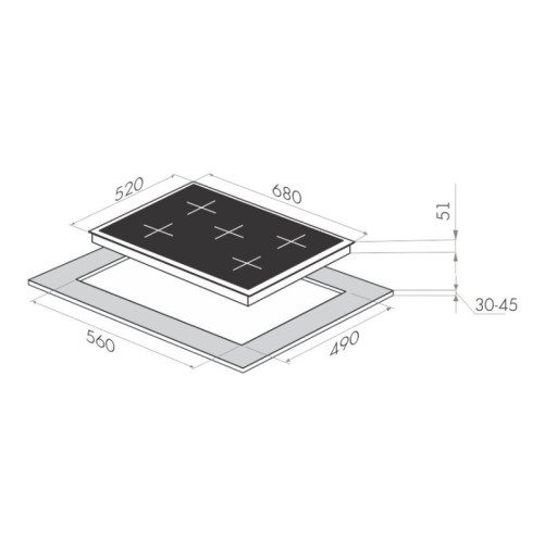 Газовая варочная панель MAUNFELD (Маунфилд) MGHG.75.13B + ВИДЕО О ТОВАРЕ