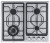 Газовая варочная панель RICCI (Риччи) HBS4513D