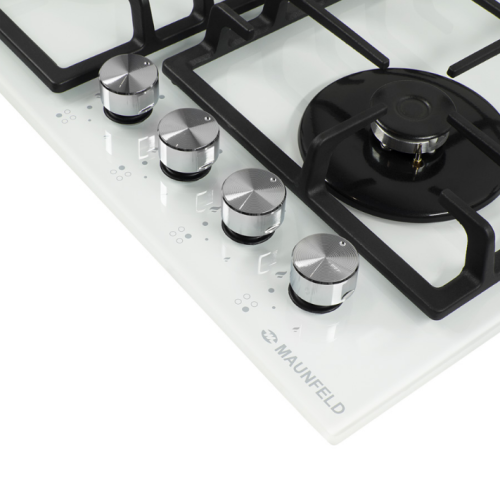 Газовая варочная панель MAUNFELD (Маунфилд) EGHG.64.33CW/G белый + ВИДЕО О ТОВАРЕ