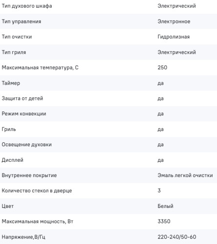 Электрический духовой шкаф MAUNFELD (Маунфилд) AEOH60106W