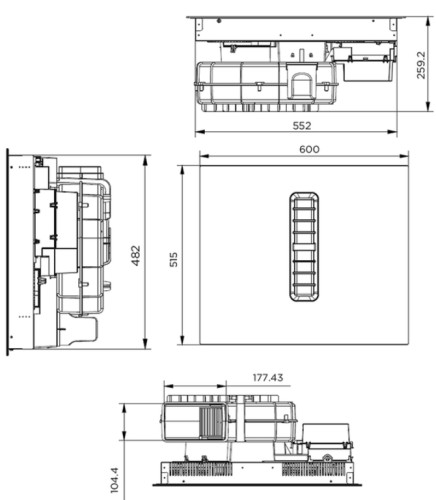 Индукционная варочная панель MAUNFELD MIHC604SF2BK