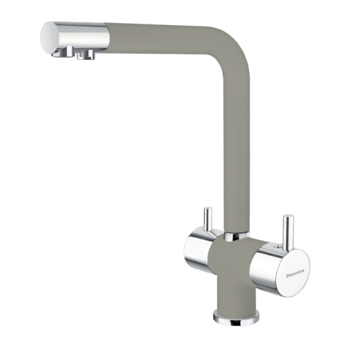 Смеситель с фильтром для кухни Florentina Арес AV, грей