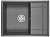Кухонная мойка Granula (Гранула) GR-6501 gr, графит