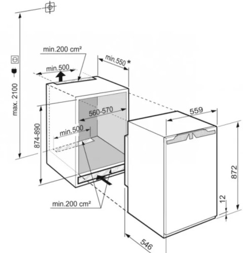 Встраиваемый холодильник Liebherr (Либхер) SIBa20i 3950