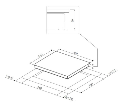 Газовая варочная панель GRAUDE (Грауде) GSK 60.0 EL