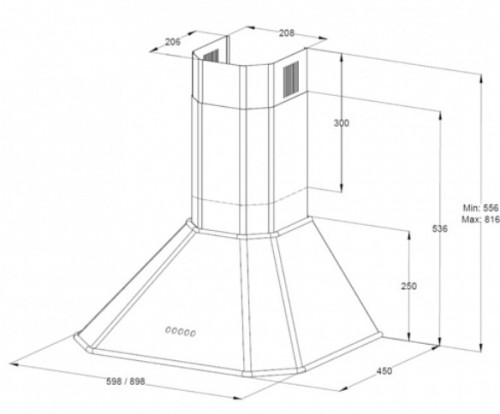 Вытяжка Korting (Кёртинг) KHC 9839 RB