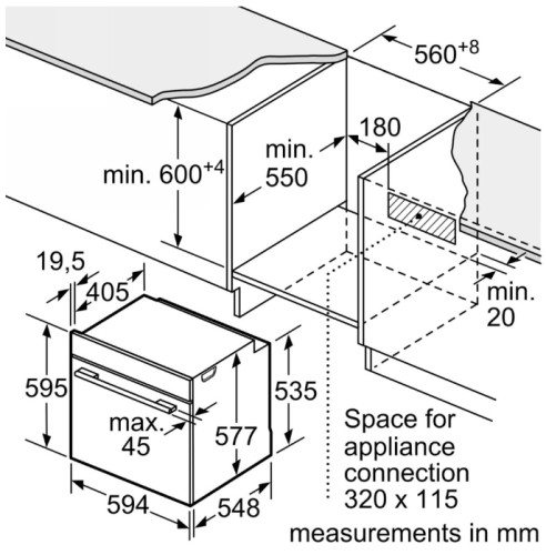 Электрический духовой шкаф Bosch (Бош) HSG636BS1