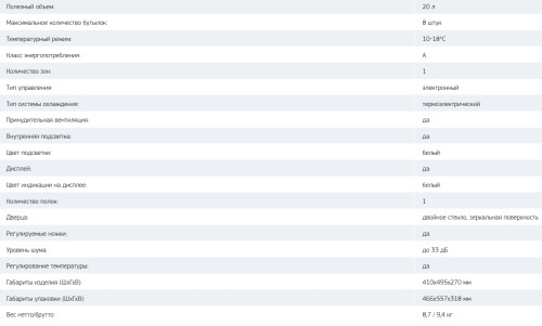 Винный шкаф Tesler (Теслер) WCH-082