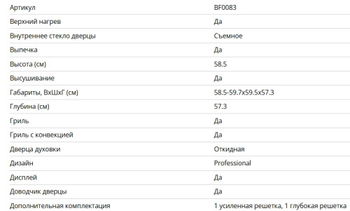 Электрический духовой шкаф Bertazzoni (Бертаззони) F6011PROELX