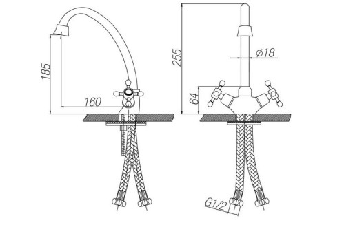 Смеситель для кухни Paulmark (Паульмарк) Essen Es221001, хром