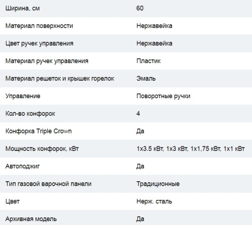 Газовая варочная панель Cata (Ката) XB 631 A