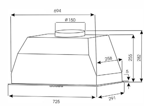 Встраиваемая вытяжка EXITEQ (Экзитег) EX - 1179