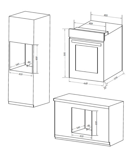 Электрический духовой шкаф MAUNFELD (Маунфилд) EOEM516W