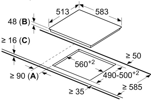 Электрическая варочная панель Bosch (Бош) PKE645FP2E