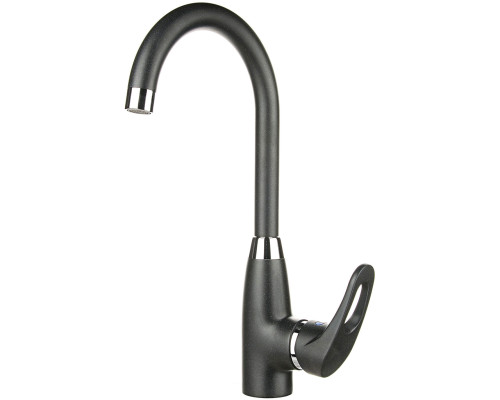 Смеситель GRANULA смеситель среднеразмерный GR-1124 черный.