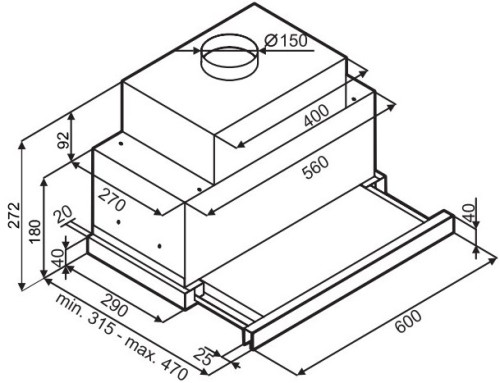 Вытяжка MAUNFELD (Маунфилд) GALAXY 60 черный