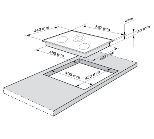 Электрическая варочная панель Fornelli (Форнелли) PV 4517 Delizia