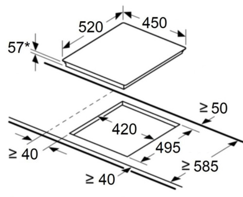 Индукционная варочная панель MAUNFELD CVI453SBBG