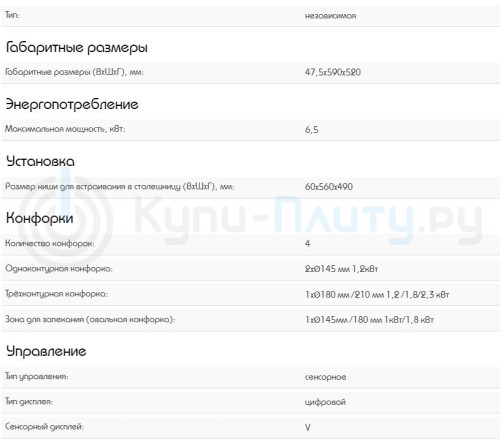 Электрическая варочная панель Schaub Lorenz (Шауб Лоренц) SLK MY6TC3