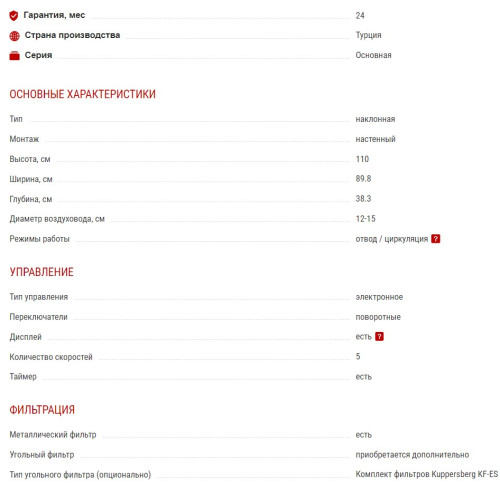 Вытяжка Kuppersberg (Купперсберг) F 990 W