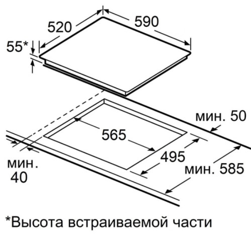 Индукционная варочная панель MAUNFELD (Маунфилд) CVI604EXWH
