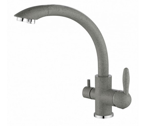 Смеситель для кухни Paulmark (Паульмарк) Essen Es213001-310, серый