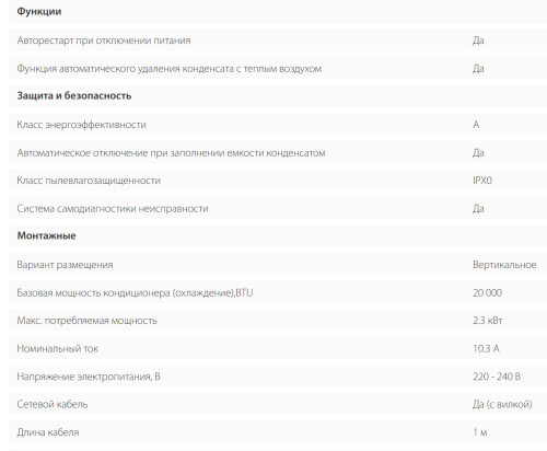 Мобильный кондиционер  Ballu BPAC-20 CE_20Y