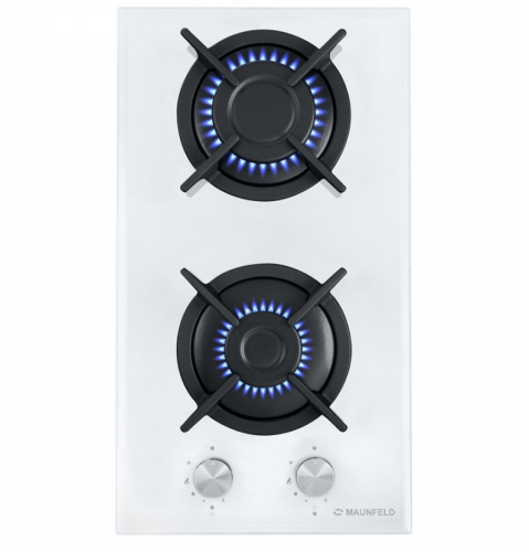 Газовая варочная панель MAUNFELD (Маунфилд) EGHG.32.1CW/G белый + ВИДЕО О ТОВАРЕ