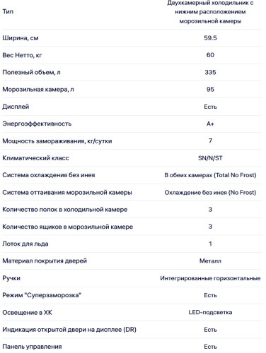 Холодильник NORDFROST (Нордфрост) RFC 390D NFS