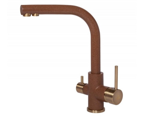 Смеситель для кухни Paulmark (Паульмарк) Essen Es213011-307-BR, терракот/бронза