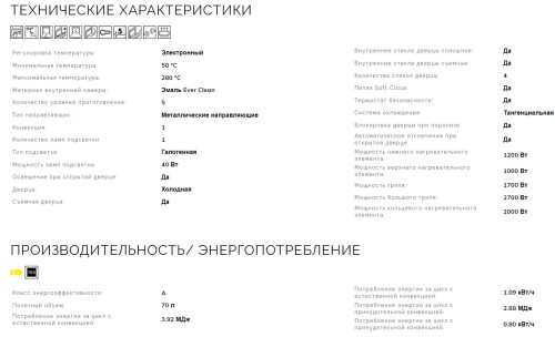 Электрический духовой шкаф Smeg (Смег) SFP805AO