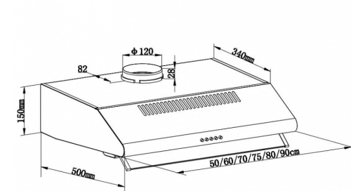 Вытяжка MAUNFELD (Маунфилд) MP-1 60 White