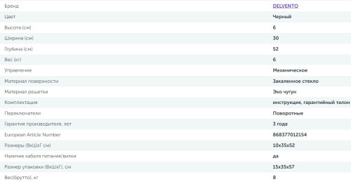 Газовая варочная панель Delvento (Делвенто) V30N20S011