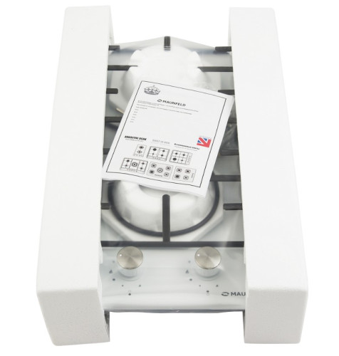 Газовая варочная панель MAUNFELD (Маунфилд) EGHE.32.3EW/G белый + ВИДЕО О ТОВАРЕ