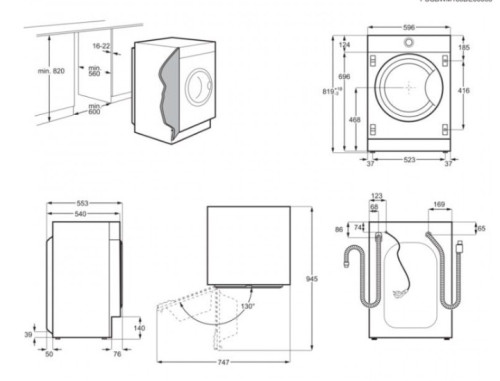 Встраиваемая стиральная машина Electrolux (Электролюкс) EWN7F447WI