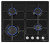 Газовая варочная панель HOMSair (ХОМСЭйр) HGE643GBK