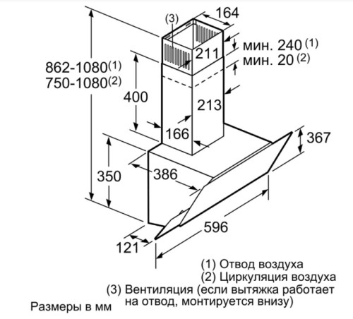 Вытяжка Bosch (Бош) DWK065G20R