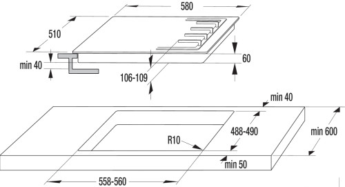 Газовая варочная панель Gorenje (Горенье) G8651CLB