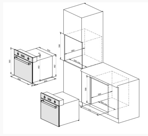 Электрический духовой шкаф Weissgauff (Вайсгауф) EOA 69 OWS