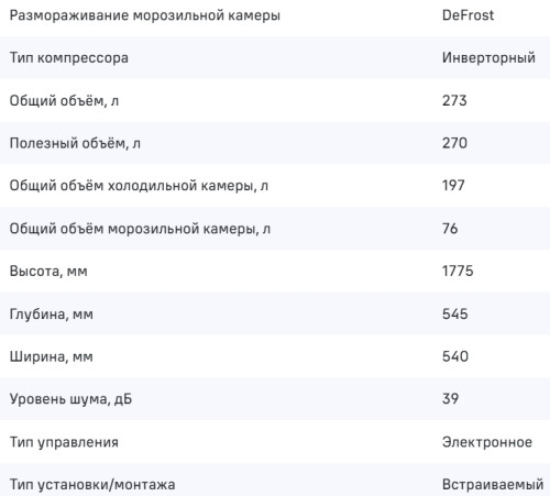 Встраиваемый холодильник MAUNFELD (Маунфилд) MBF177SWGR Inverter