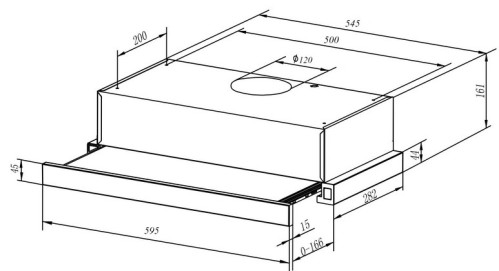 Вытяжка Weissgauff (Вайсгауф) TEL 06 1M WH
