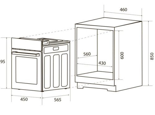 Электрический духовой шкаф ZUGEL ZOE451W
