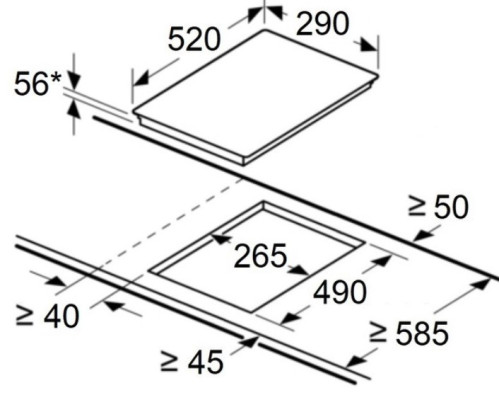 Индукционная варочная панель MAUNFELD CVI292MBK