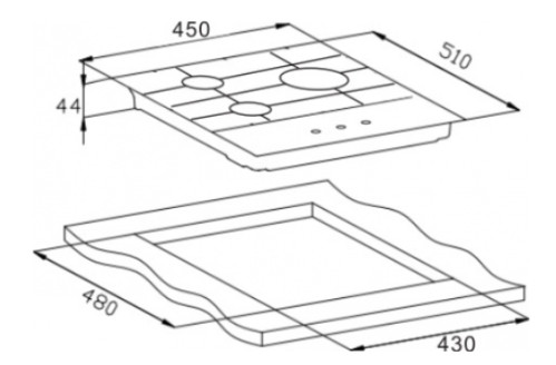 Газовая варочная панель Weissgauff (Вайсгауф) HGG 451 WGh