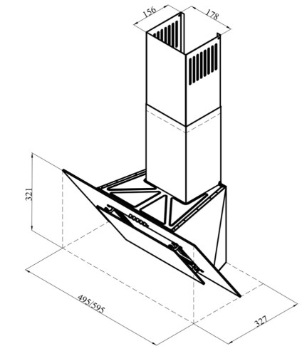 Вытяжка Lex (Лекс) MIRA G 600 WHITE