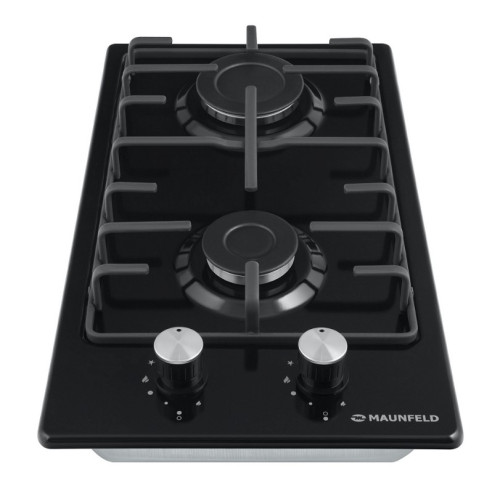 Газовая варочная панель MAUNFELD (Маунфилд) EGHE.32.3EB/G черный + ВИДЕО О ТОВАРЕ