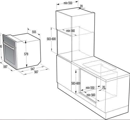 Электрический духовой шкаф Gorenje (Горенье) BO627E10X