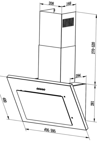 Вытяжка Lex (Лекс) MIKA 500 wh
